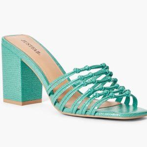 Emogene Woven Square Toe Mule